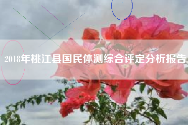 2018年桃江县国民体测综合评定分析报告