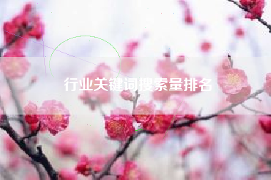 行业关键词搜索量排名