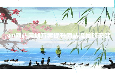 SEO网站策划方案提升网站流量的关键