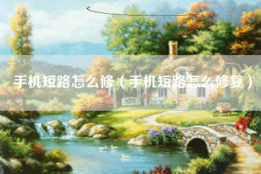 手机短路怎么修（手机短路怎么修复）
