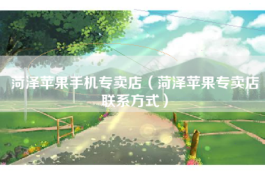 菏泽苹果手机专卖店（菏泽苹果专卖店联系方式）